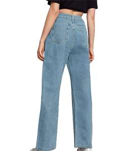 Pantalones Vaqueros Holgados para Mujer, Cómodos Pantalones de Mezclilla para Uso Casual y Urbano - Product Image 2