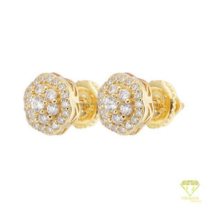 Brilliant Moissanite Diamond <b>Earrings</b> <b>Set</b> In 925 <b>Sterling</b> <b>Silver</b> Luxury Fashion <b>Stud</b> Jewelry Gift For Women - Product Image 4