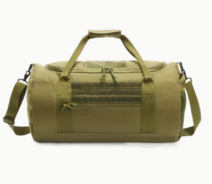 PROFIT SPORTS Olive Green <b>Corduroy</b> Duffel <b>Bag</b> 30-40L Big Capacity Adjustable Strap Zipper Closure Polyester Unisex Gym <b>Bag</b> - Product Image 1