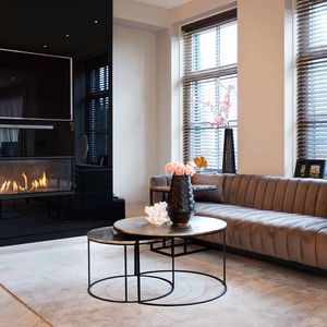 Simply iconic Set Of 2 Pcs Modern Round Metal Coffee <b>Table</b> With <b>Marble</b> Top And Iron Frame Nesting Design Living Room Furniture - Product Image 1