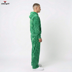 Chándal de Manga Larga Hecho en Pakistán, Talla Grande, Poliéster y Algodón, Chándal Deportivo para Hombre, Traje de Entrenamiento - Product Image 3