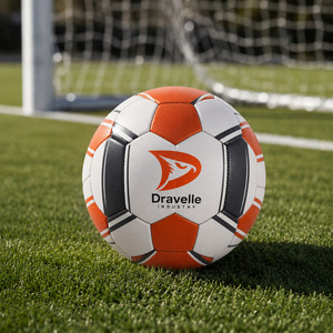 Ballon de football personnalisé cousu à la main |   Ballon de football en cuir PU premium, 32 panneaux, taille 5 |   Entraînement professionnel pour matchs de club, vente en gros - Product Image 6