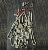 Tasbih Rosario Islami Modern Buatan Tangan Bentuk OEM Sentuhan Asli Bahan Tanduk Kerbau Manik-Manik Berwarna Grosir untuk Muslim Arab