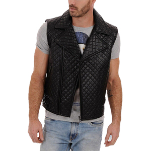 Gilet de moto en cuir sur mesure pour homme, style gilet de groupe SOA Biker, coupe décontractée, haute qualité, produit très vendu - Product Image 1