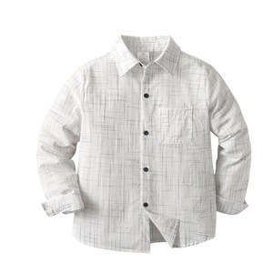 Chemise à manches longues en coton pur imprimé de haute qualité et ensemble décontracté pour garçon, tenue printemps-été, exportation du Bangladesh - Product Image 2