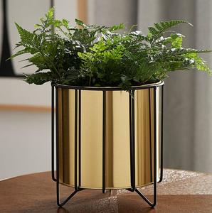 Maceta de Metal Galvanizado con Asas de Cuerda, Maceta Grande para Exteriores, Maceta Rústica de Hierro Galvanizado para Jardín - Product Image 3