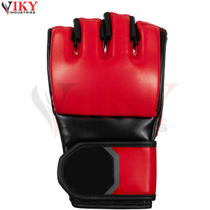 Guantes de MMA de Cuero Rojos y Negros, Personalizados, de Nueva Llegada, Modernos, para Entrenamiento Deportivo, Sparring y Grappling, Precio de Fábrica - Product Image 3
