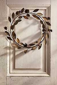 Guirnalda de Flores Metálicas Doradas, Adorno Colgante Hecho a Mano, Estilo Lujoso, Cinta Decorativa - Product Image 4