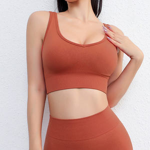 Soutien-gorge de sport athlétique pour femme, respirant, extensible, pour la gym, l'entraînement, le fitness, vêtements de sport, soutien-gorge de yoga minimaliste sans couture pour femme - Product Image 5