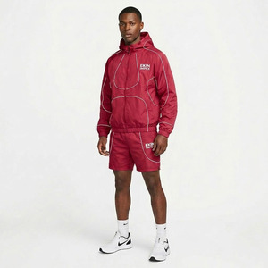 Custom Logo <b>Mens</b> 2 Piece Nylon Windbreaker Set Reflective Piping Hooded <b>Jacket</b> and Shorts <b>Summer</b> Streetwear Tracksuit - Product Image 3