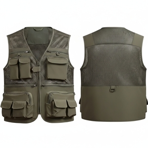 Gilet de travail décontracté sans manches pour homme 2026 avec design multi-poches et 5 compartiments extérieurs - Product Image 4