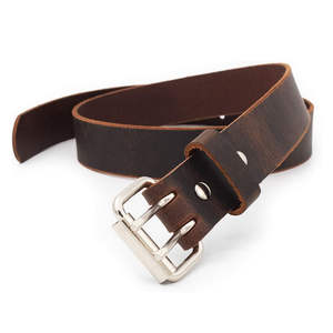 Ceinture en cuir de vache véritable de style vintage Oldtown, inspirée de la tradition héritée, avec boucle en alliage Ironhide Buckshot - Product Image 3