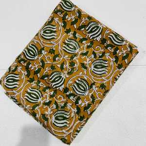 VEER HANDIRCRAFTS Tela de Algodón con Estampado Floral y de Follaje, 53/54 Pulgadas, Peso Medio, Transpirable, Tejida, Decoración para el Hogar, de Rajasthan - Product Image 3
