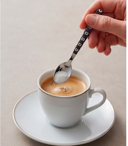 Ensemble de couverts modernes en acier inoxydable, 4 pièces, avec manches à motifs, compatibles lave-vaisselle, pour la restauration et l'usage domestique - Product Image 4