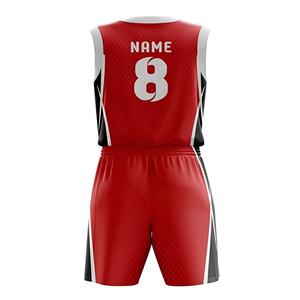 ชุดเสื้อบาสเก็ตบอลผ้าโพลีเอสเตอร์100% ระบายอากาศสำหรับผู้ใหญ่ - Product Image 4