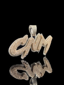 Colgante de Lujo Personalizado para Hombre, Chapado en Oro, con Diamantes, Estilo Hip Hop Urbano - Product Image 2