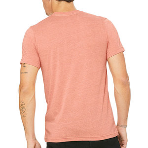 T-shirt unisexe respirant en polycoton à manches courtes et col rond, design personnalisé pour hommes - Product Image 3