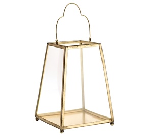 Lanterne suspendue en métal moderne pour intérieur et extérieur, idéale pour jardin, balcon, éclairage traditionnel, décoration, lanterne portable en or - Product Image 1