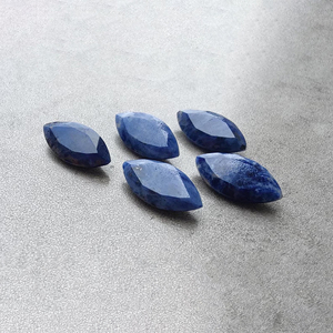 Piedra Preciosa de Sodalita Natural con Corte Facetado Marquise, Piedra Suelta Calibrada para Joyería - Product Image 1