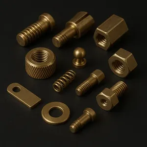 อุปกรณ์ไฟฟ้าทองเหลือง CNC รุ่น CZ121 ขนาดเล็ก ขึ้นรูปด้วยเครื่องกลึง CNC ได้ถึงเส้นผ่านศูนย์กลาง 10 มม. ชุบนิกเกิลขัดเงา ชุบสังกะสี เกลียว NPT ชิ้นส่วนฮาร์ดแวร์ - Product Image 2
