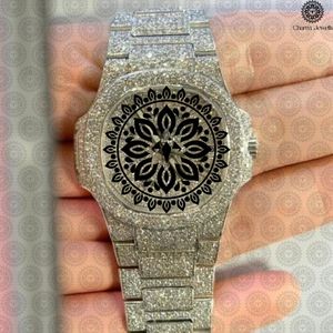 Charm Jewels Stainless Steel <b>Watch</b> Round Dial Analog Quartz Luxury Fashion Women's 30mm 18mm Band Folding Clasp - Product Image 1