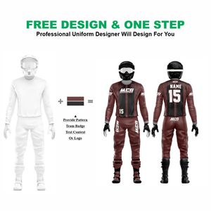 New Vintage Design Digital Print Washed <b>Plus</b> <b>Size</b> MX Racing Jersey Pants High Quality Nylon Polyester Fabric Unisex Motocross - Product Image 2