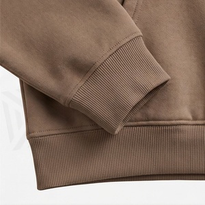 Haut à capuche tricoté surdimensionné de haute qualité pour femme, collection Automne Hiver Été 2025, style Jogger Jumper, coupe courte personnalisée, 380 g/m² - Product Image 6