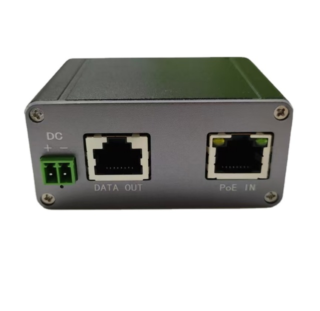 30W / 90W / 150W 2.5G Industrial Grade Pass-Through POE Injector 44-57Vdc Input and Output