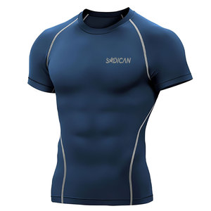 Ropa Deportiva Transpirable Premium, Camiseta de Compresión con Tejido Elástico que Absorbe la Humedad, Comodidad para Entrenamiento en el Gimnasio - Product Image 1