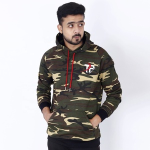Unisex Winter Streetwear <b>Pullover</b> Hoodie High Quality 100% Cotton Polyester Fleece Printed Camouflage Custom Logo - Product Image 3