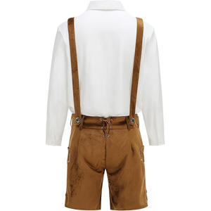 Lederhosen traditionnels bavarois pour hommes – Costume d'Oktoberfest en cuir de qualité supérieure - Product Image 2