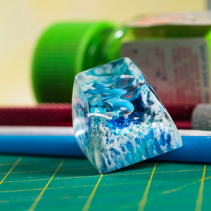 Keycaps Artisanat Forêt Mystique, Keycaps Artisanat Personnalisé, Keycaps Anime Mignons, Keycaps Verts, Ensemble de Keycaps, Keycaps en Bois - Product Image 6