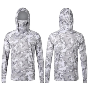 T-shirt de pêche personnalisé OEM, haute qualité, UPF 50+, séchage rapide, anti-UV, à manches longues, pour hommes - Product Image 1