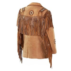 High Quality <b>Western</b> Fringe Suede Leather <b>Jacket</b> Classic <b>Western</b> Cowboy Fashion <b>Jacket</b> Supplier - Product Image 2