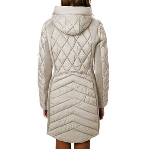 Ventes en gros 2024 Manteaux et vestes d'hiver pour femmes à capuche longs imperméables en coton matelassé tendance décontracté - Product Image 3