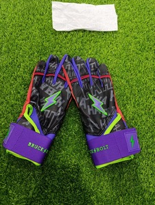 Bruce <b>Bolt</b> Batting Gloves Pink White Speckled Design <b>Hook</b> And Loop Closure Unisex Adult Training Gloves - Product Image 4