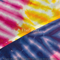 Tissu Tie-Dye biologique fait à la main léger multicolore doux durable pour la décoration intérieure artisanat sacs rideaux couvre voitures garçon