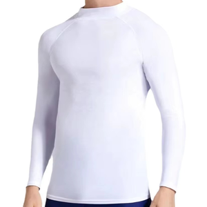 Custom Printed Breathable Windproof Anti-Bacterial UPF50+ Unisex Long Sleeve <b>MMA</b> <b>Rash</b> <b>Guard</b> Eco-Friendly Quick Dry Polyester - Product Image 2