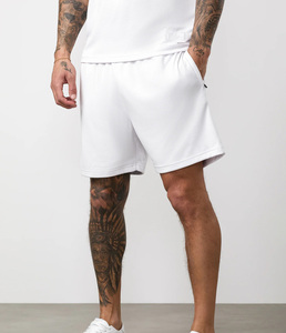 OEM Custom Men’s <b>White</b> Tank Top and Shorts <b>Set</b>- <b>2</b> <b>Piece</b> Gym Sportswear Breathable Quick-Dry Eco-Friendly Slim Fit Workout Outfit - Product Image 6