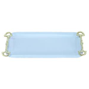 Breakfast <b>Serving</b> <b>Tray</b> With <b>Gold</b> Horse Bit Handles Metal <b>Trays</b> Restaurant Supplies Custom Color And Size Decorative <b>Trays</b> Latest - Product Image 4