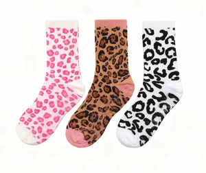 Calcetines de Pilates con Estampado de Leopardo y Logotipo Personalizado para Mujer, Calcetines de Yoga Antideslizantes con Puntos de Agarre en Toda la Suela, de Algodón, para Estudio de Yoga, Venta al Por Mayor - Product Image 5