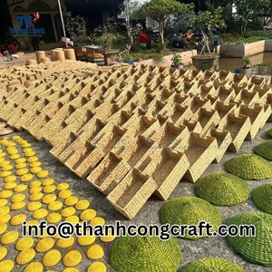 Vente en gros à prix abordable POUF HYACINTHE D'EAU mettant en vedette élégant POUF DÉCOR HYACINTHE D'EAU OEM Fournisseur du Vietnam Meilleur prix - Product Image 4