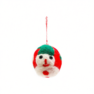 ของตกแต่งคริสต์มาสรูปทรงลูกบอล ทำจากผ้าสักหลาดขนสัตว์ - Product Image 2