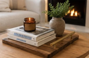 Plateau en bois de luxe, meilleure qualité, écologique, dégradable, vaisselle de mariage - Product Image 4