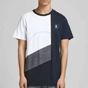 เสื้อยืดผู้ชายมาใหม่ คุณภาพสูง คอกลม แขนสั้น ผ้าฝ้าย 100% ระบายอากาศได้ดี สวมใส่สบาย ขนาดสั่งทำได้ ผ้าแคนวาสสีพื้น ลดราคา - Product Image 2