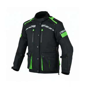 Vestes pour hommes, design personnalisé avec protection, pour la moto et les courses automobiles, épaisseur standard, couleur unie. - Product Image 4