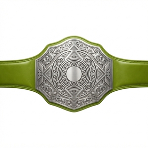 Custom Boxing Championship <b>Belt</b> Personalized Sports Award <b>Belt</b> Premium Metal Plates Leather Strap Engraved Name Logo Design - Product Image 1