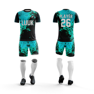 ชุดฟุตบอลชายไซส์ใหญ่พิเศษ ผ้าโพลีเอสเตอร์ 100% แขนสั้น ชุดกีฬา ชุดทีมสโมสร เสื้อเจอร์ซีย์พร้อมกางเกงขาสั้น - Product Image 6