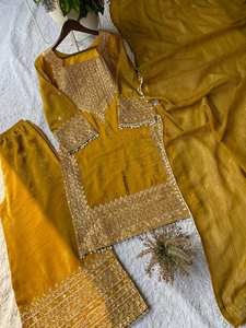 Collection de Robes Palazzo Abaya de Soirée et de Fête pour Femmes Musulmanes, Broderies Premium, Sans Plis, Longueur Genou, Vente en Gros - Product Image 3