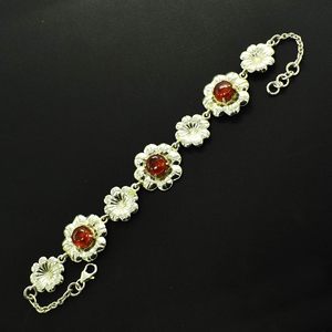 Pulsera de Plata de Ley 925 con Piedras Preciosas de Cornalina, Diseño Exclusivo, Regalo para Ella, Venta al Por Mayor, Novedad 2026 - Product Image 2